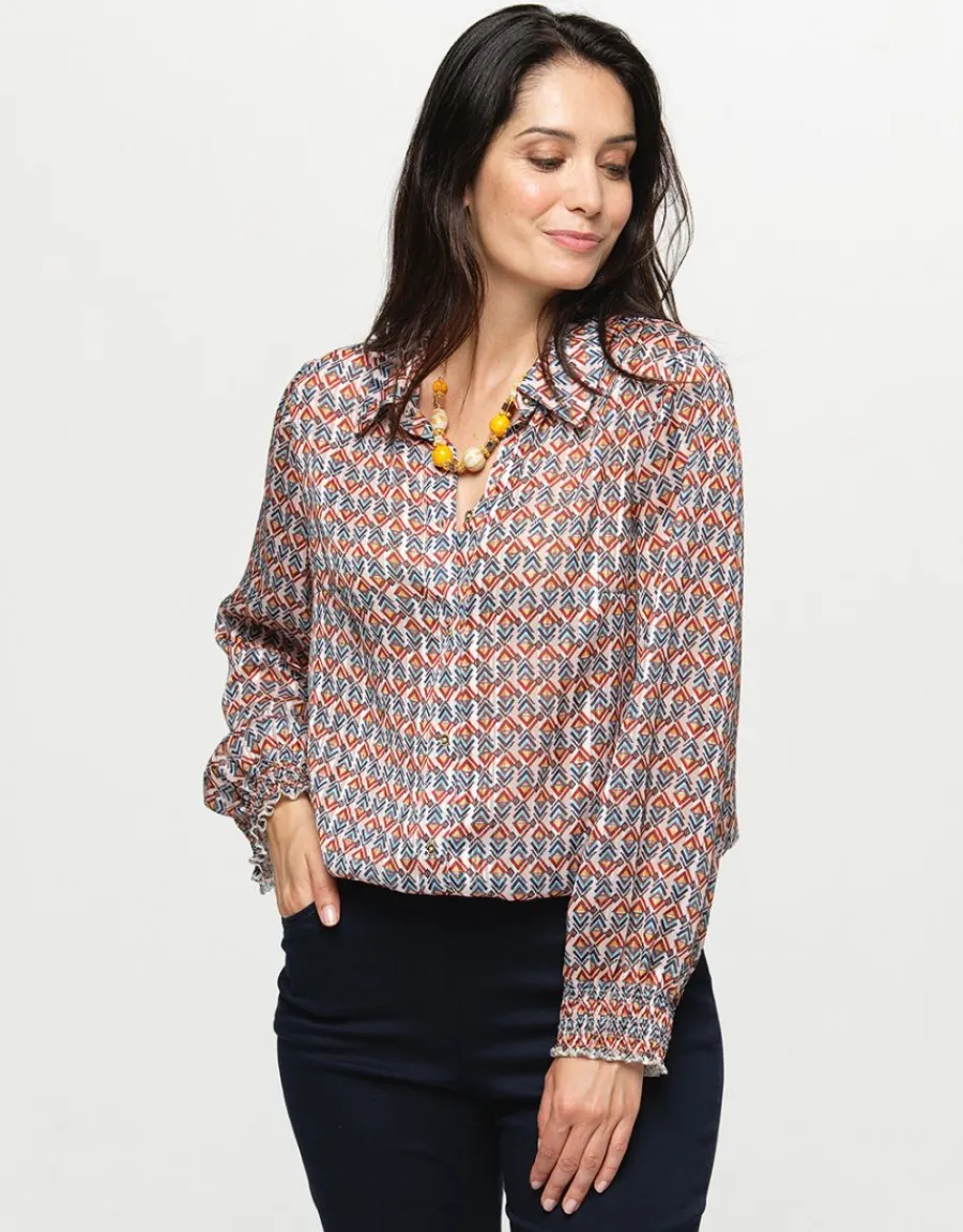 Christine Laure Chemisiers & Blouses|Hauts*Chemisier fluide imprimé