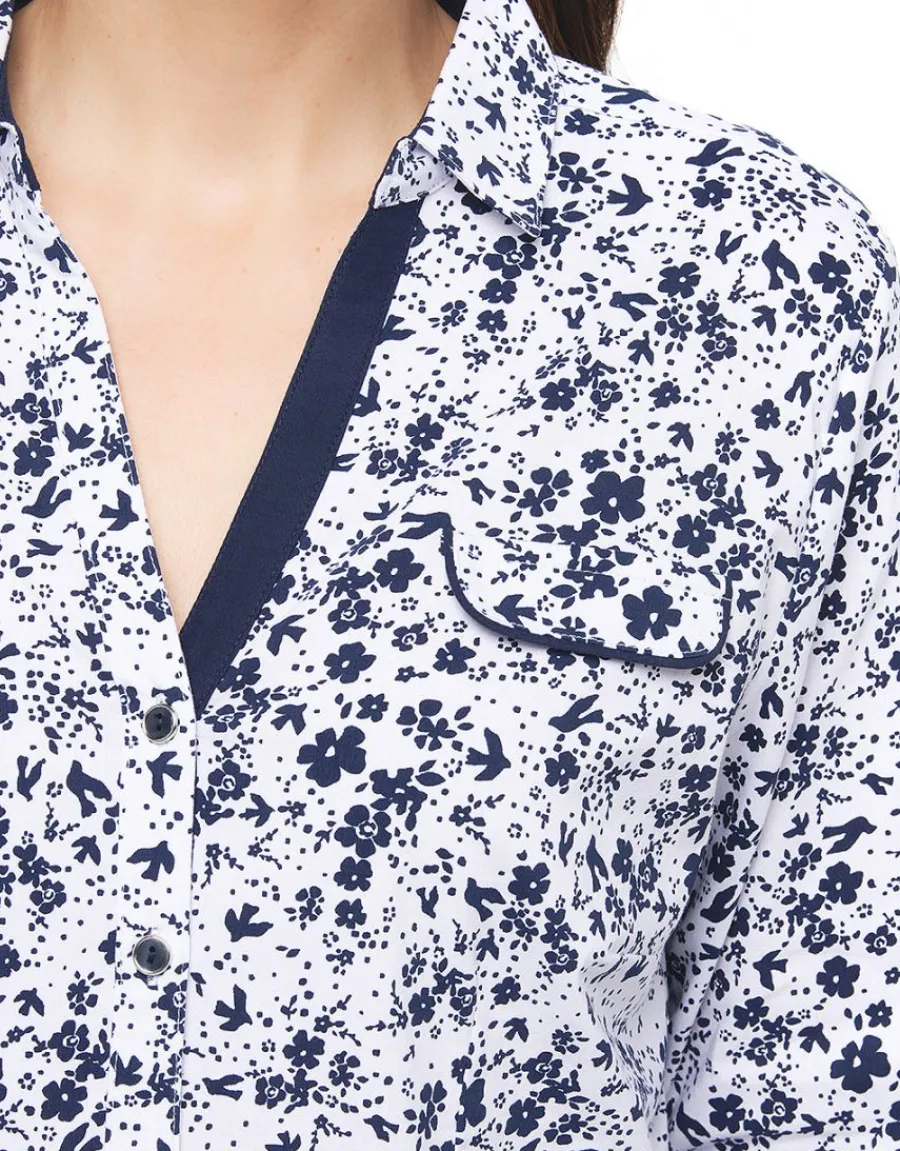 Christine Laure Chemisiers & Blouses|Hauts*Chemisier imprimé bleu