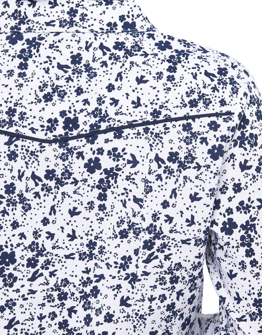 Christine Laure Chemisiers & Blouses|Hauts*Chemisier imprimé bleu