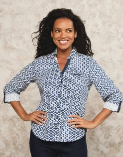 Christine Laure Chemisiers & Blouses|Hauts*Chemisier imprimé coton