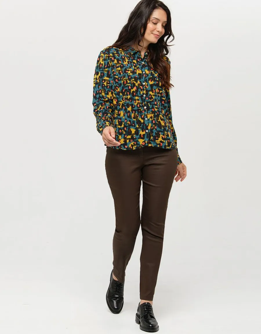 Christine Laure Chemisiers & Blouses|Hauts*Chemisier imprimé ocre