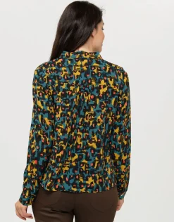 Christine Laure Chemisiers & Blouses|Hauts*Chemisier imprimé ocre