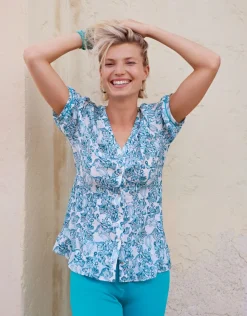 Christine Laure Chemisiers & Blouses|Hauts*Chemisier imprimé vert