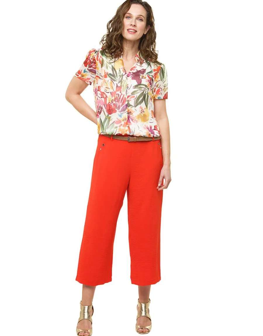 Christine Laure Chemisiers & Blouses|Hauts*Chemisier orange fleurs