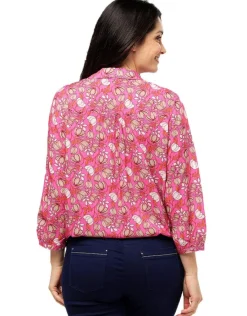 Christine Laure Chemisiers & Blouses|Hauts*Chemisier rose fleurie