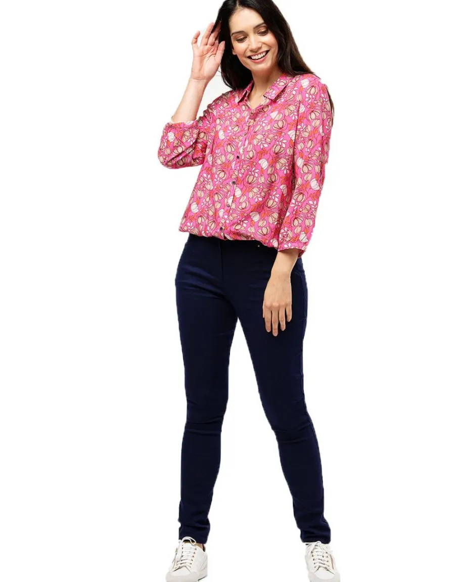 Christine Laure Chemisiers & Blouses|Hauts*Chemisier rose fleurie