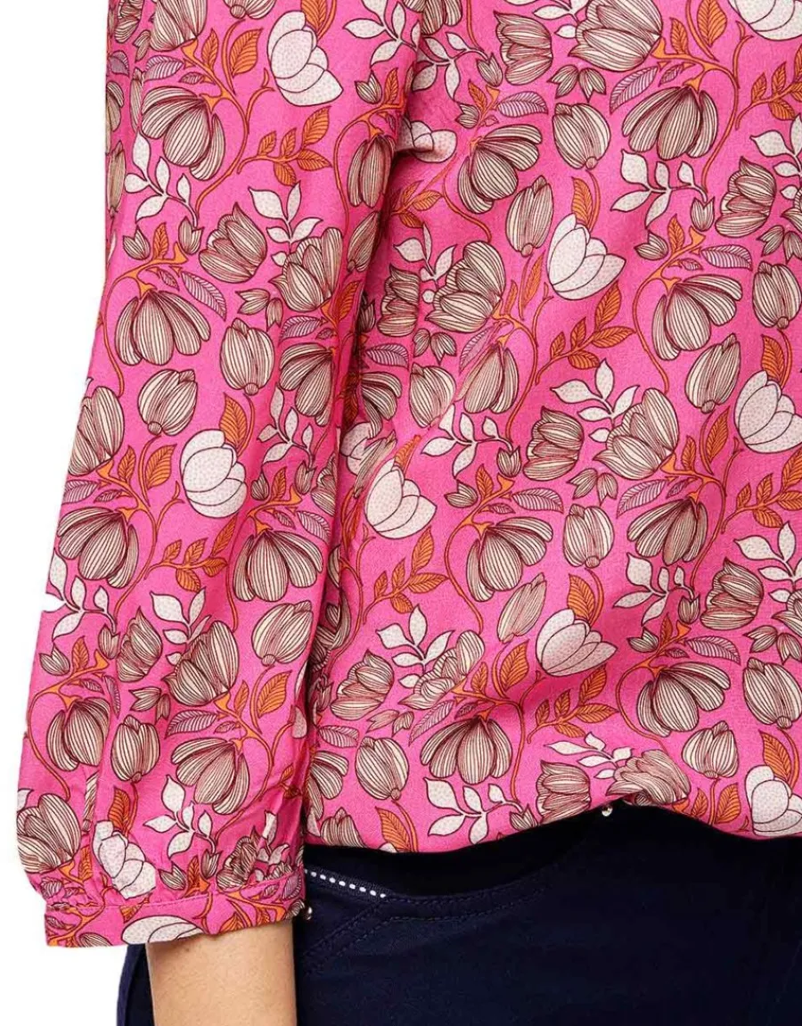 Christine Laure Chemisiers & Blouses|Hauts*Chemisier rose fleurie