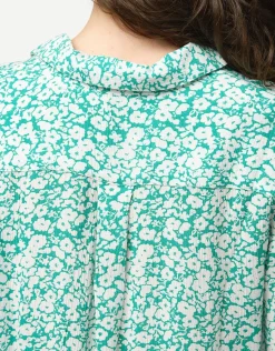 Christine Laure Chemisiers & Blouses|Hauts*Chemisier vert fleuri