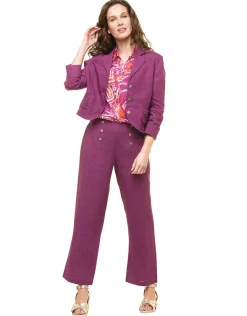 Christine Laure Chemisiers & Blouses|Hauts*Chemisier violet coton