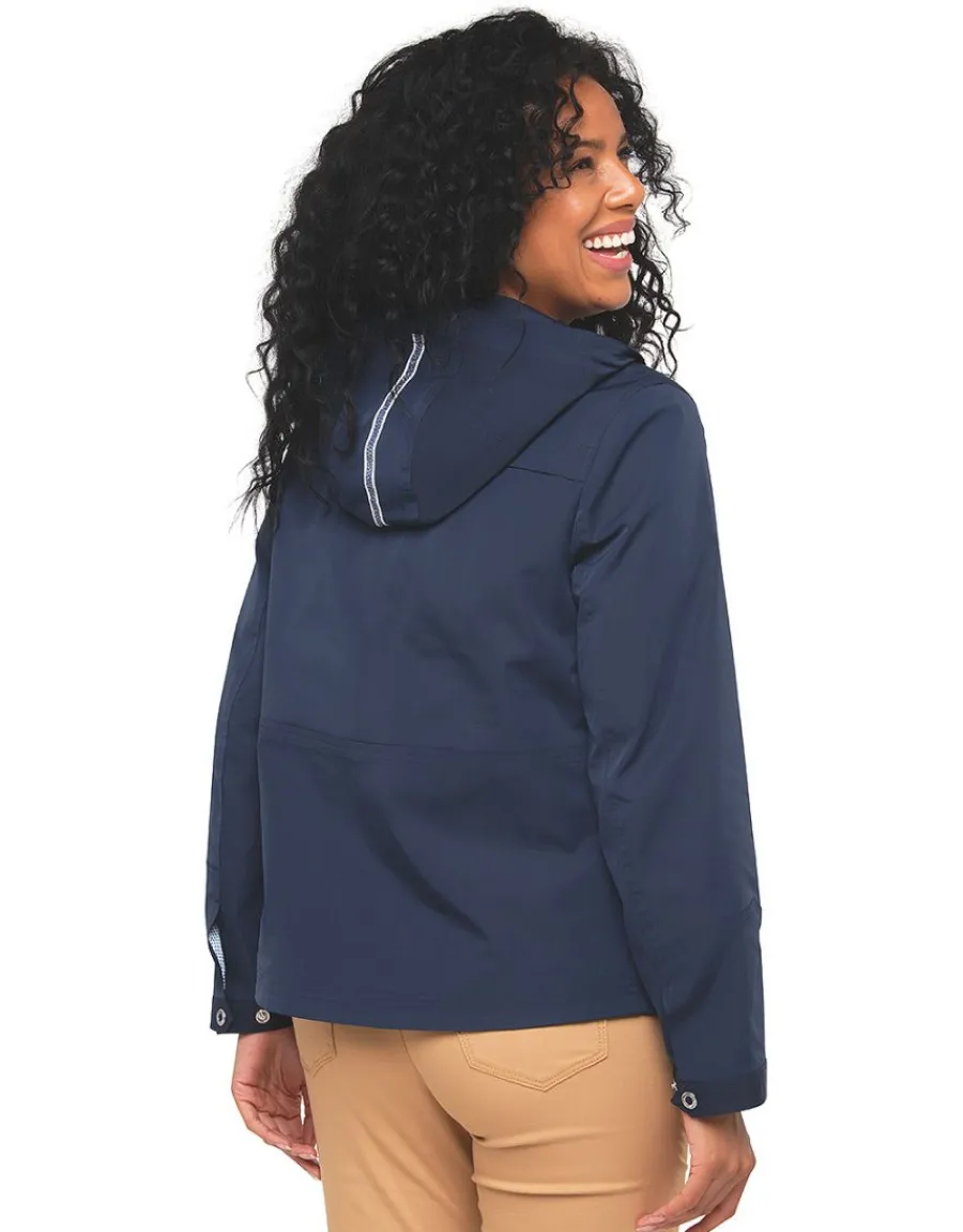 Christine Laure Parkas|Parkas*Ciré court bleu marine