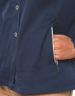 Christine Laure Parkas|Parkas*Ciré court bleu marine