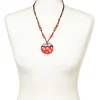 Christine Laure Bijoux|Accessoires*Collier céramique rouge
