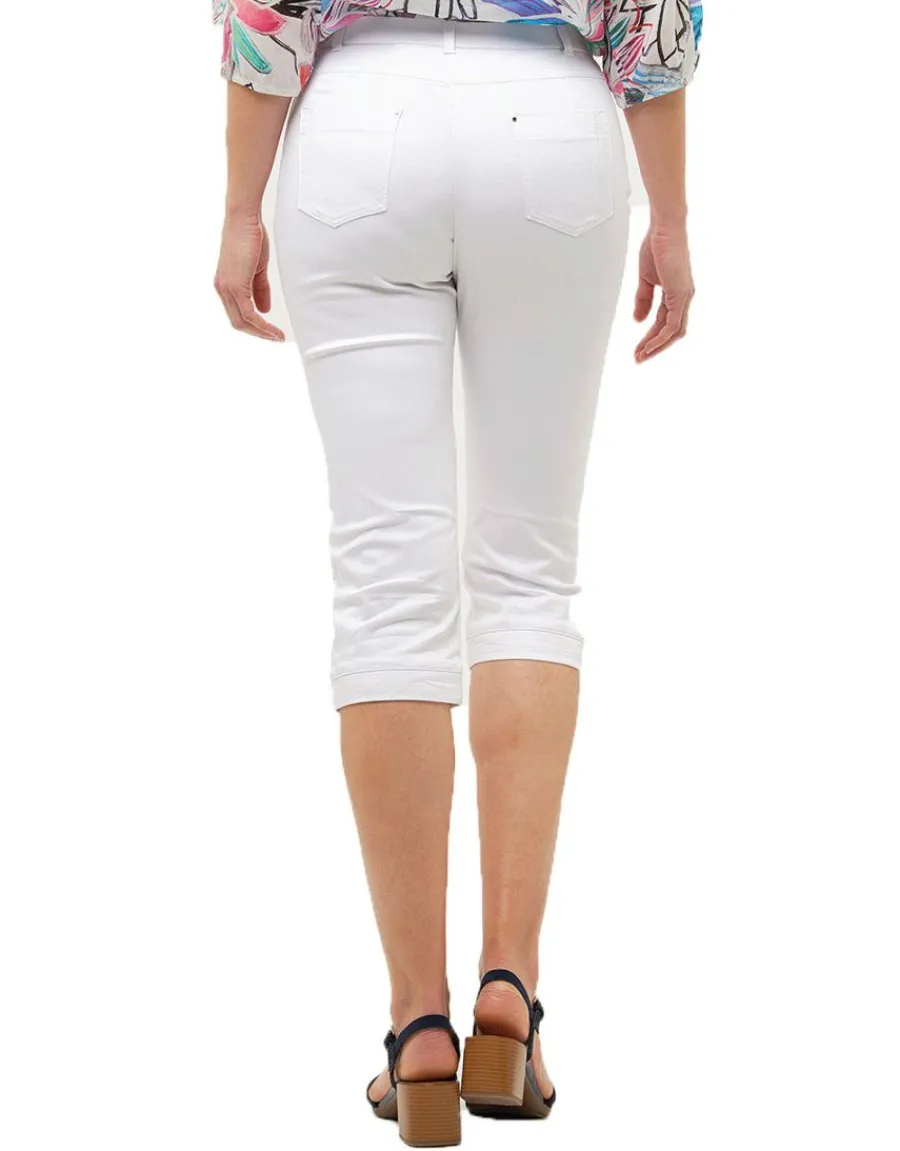 Christine Laure Pantacourts|Pantalons*Corsaire coton blanc