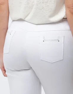 Christine Laure Pantacourts|Pantalons*Corsaire coton blanc