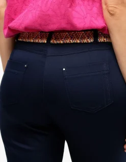 Christine Laure Pantacourts|Pantalons*Corsaire coton bleu