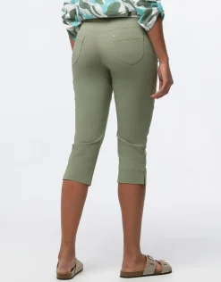 Christine Laure Pantacourts|Pantalons*Corsaire coton kaki