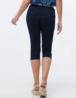 Christine Laure Pantacourts|Pantalons*Corsaire coton marine