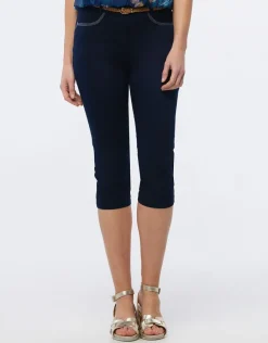 Christine Laure Pantacourts|Pantalons*Corsaire coton marine