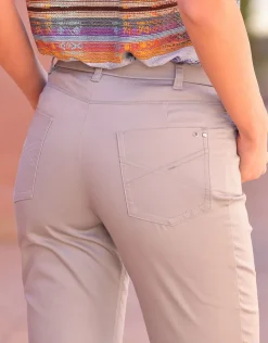 Christine Laure Pantacourts|Pantalons*Corsaire stretch gris