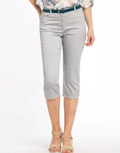 Christine Laure Pantalons|Pantacourts*Corsaire stretch gris