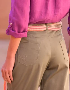 Christine Laure Pantacourts*Corsaire stretch kaki