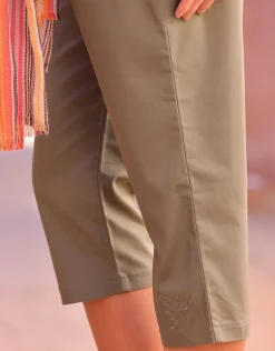 Christine Laure Pantacourts*Corsaire stretch kaki