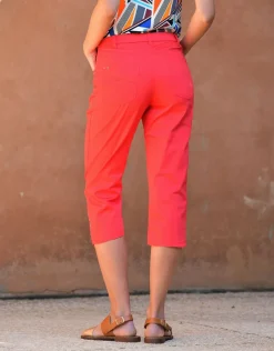 Christine Laure Pantacourts*Corsaire stretch rouge