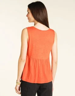 Christine Laure T-shirts|Hauts*Débardeur coton flammé