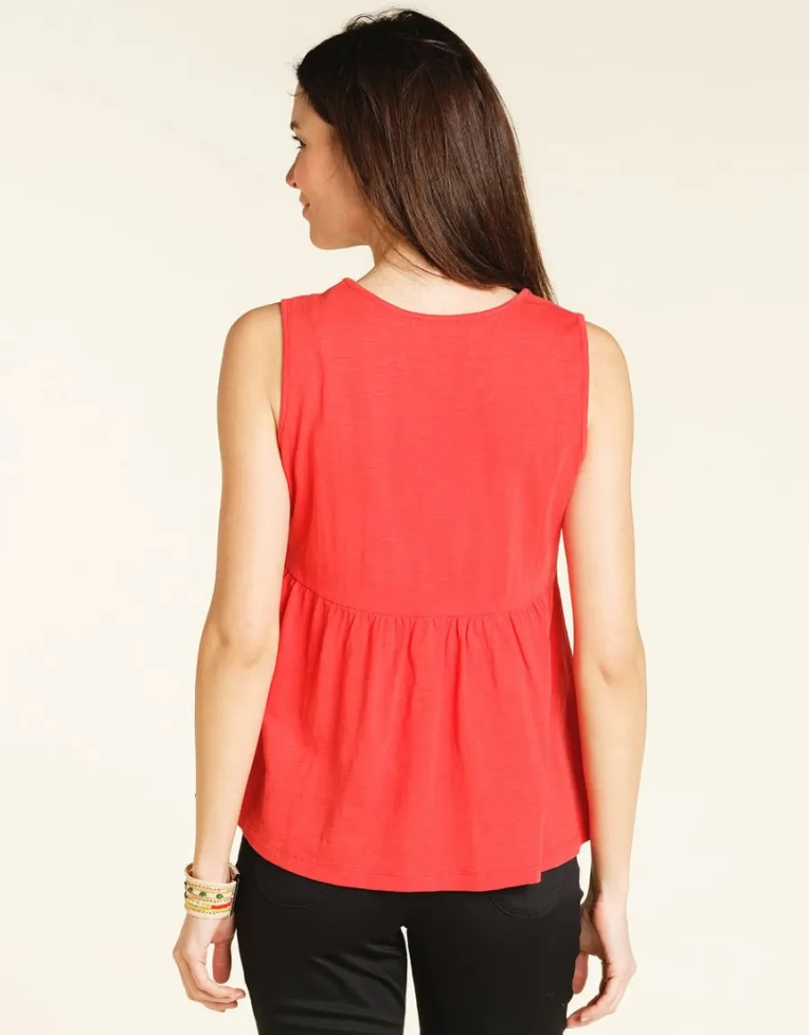 Christine Laure T-shirts|Hauts*Débardeur coton rouge