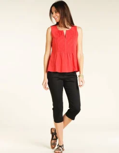 Christine Laure T-shirts|Hauts*Débardeur coton rouge