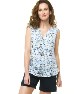 Christine Laure T-shirts|Chemisiers & Blouses*Débardeur imprimé blanc