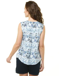 Christine Laure T-shirts|Chemisiers & Blouses*Débardeur imprimé blanc