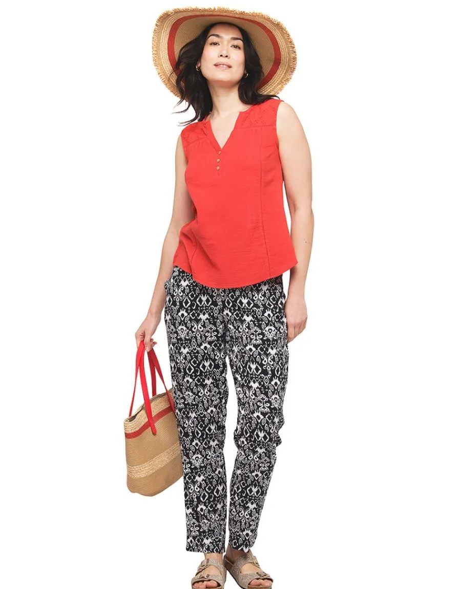 Christine Laure T-shirts|Hauts*Débardeur rouge coton