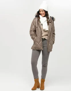 Christine Laure Doudounes|Parkas*Doudoune beige capuche