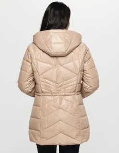 Christine Laure Doudounes|Parkas*Doudoune beige imprimé