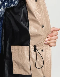 Christine Laure Doudounes|Parkas*Doudoune beige imprimé