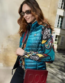 Christine Laure Doudounes|Parkas*Doudoune bleu réversible