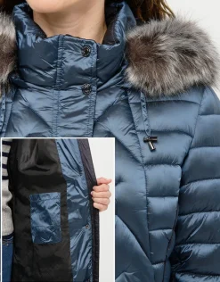Christine Laure Doudounes|Parkas*Doudoune longue bleu