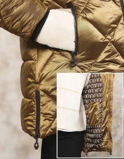 Christine Laure Doudounes|Parkas*Doudoune mordoré kaki