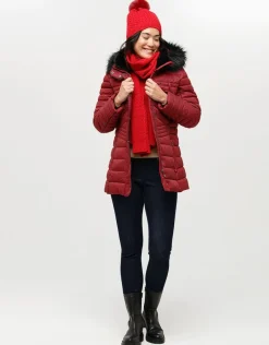 Christine Laure Doudounes|Parkas*Doudoune rouge bordeaux