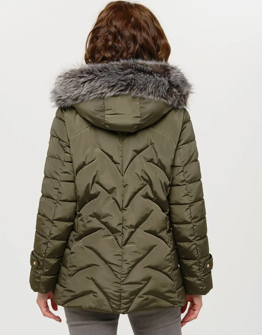 Christine Laure Doudounes|Parkas*Doudoune vert kaki