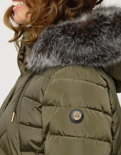 Christine Laure Doudounes|Parkas*Doudoune vert kaki