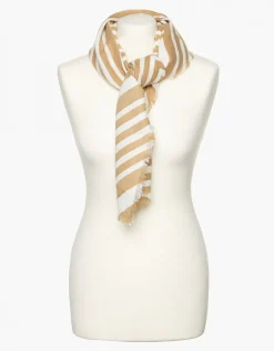 Christine Laure Accessoires*Echarpe beige à motifs