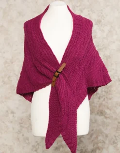 Christine Laure Accessoires*Echarpe poncho violet