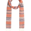 Christine Laure Accessoires*Echarpe rayures oranges