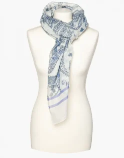 Christine Laure Foulards|Accessoires*Foulard blanc et gris