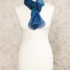Christine Laure Foulards|Accessoires*Foulard bleu imprimé