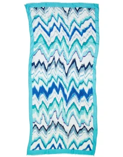 Christine Laure Foulards|Accessoires*Foulard bleu imprimé