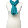 Christine Laure Foulards|Accessoires*Foulard bleu paillettes
