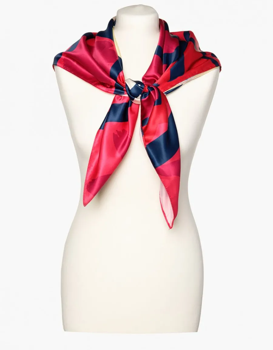 Christine Laure Foulards|Accessoires*Foulard carré fuchsia